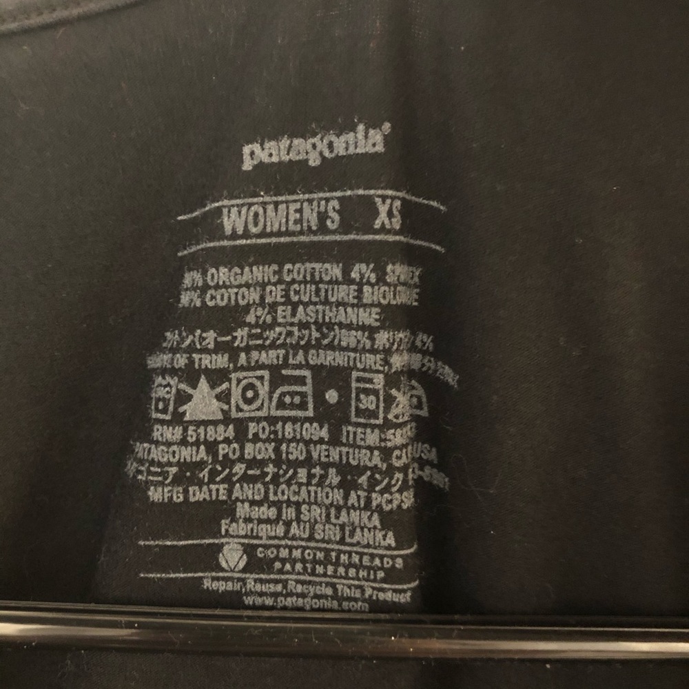 Patagonia Margot 3/4 sleeve black dress xs - Picture 2 of 5